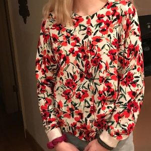 Lands End Cardigan Sweater. Size Medium 10-12